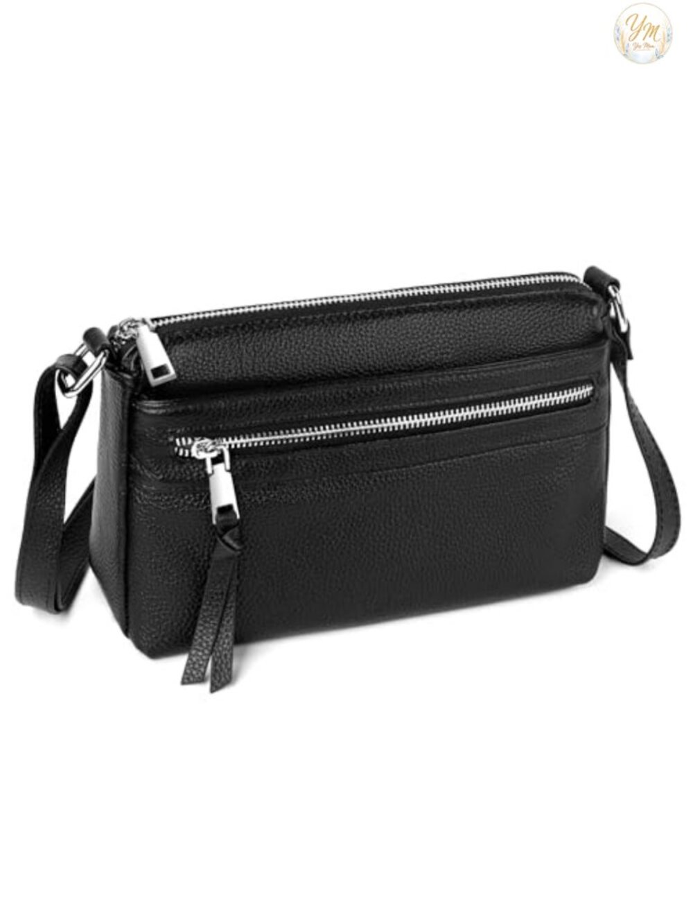 Genuine Leather Crossbody Purse RFID Small Travel Bag